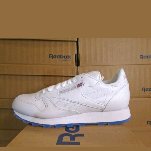 REEBOK CLASSIC LEATHER ICE WHITE-BLUE ICE - Picture 2 of 5
